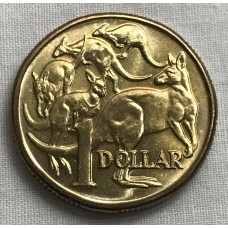 AUSTRALIA 1984 . ONE 1 DOLLAR COIN . PACK OF ROOS